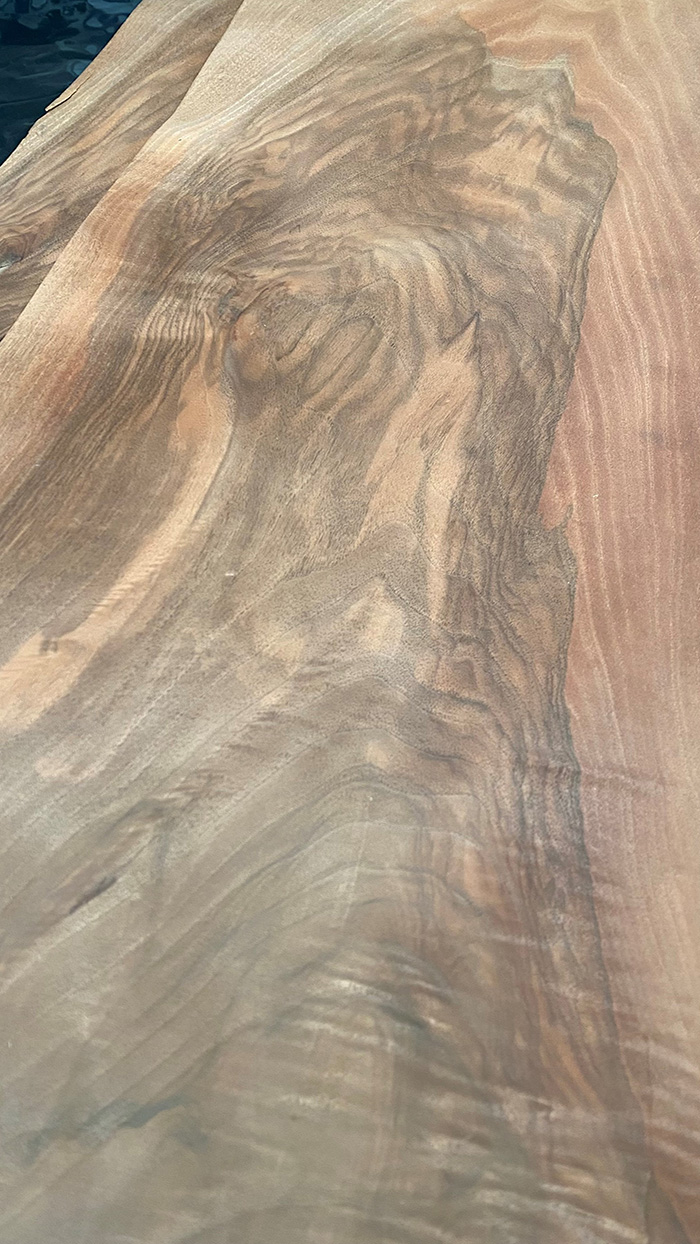 Chapa de madera natural de nogal - Nogal Español para ebanistería y carpintería